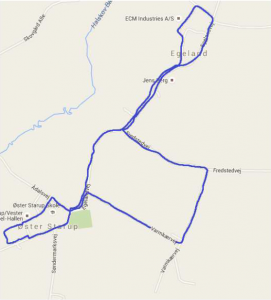 5 km rute